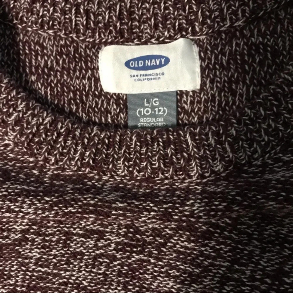 NWOT old navy maroon sweater‎ size Lg